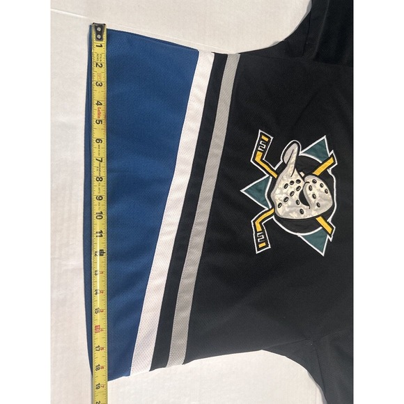 Starter Mighty Ducks of Anaheim NHL Jersey Vintage 90s Size Youth 14 Kids Hockey - Picture 14 of 16